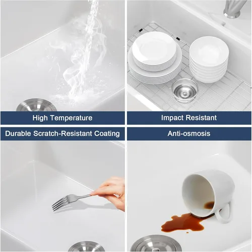 Miniatura 7 de Lordear Farmhouse Kitchen Sink