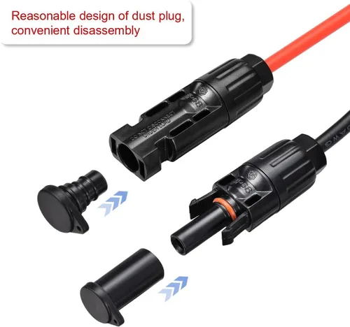 Miniatura 2 de ELFCULB Tapa de conector de panel solar, resistente a la intemperie, tapa macho y hembra para conector de panel solar (6 pares)