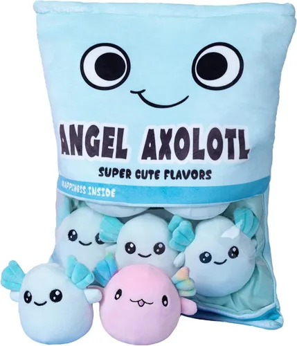 Miniatura 9 de Nenalayo Muñeco de Peluche Una Bolsa de Juguete de Peluche Alienígena Almohada de Bocadillo Suave de Peluche Relleno Juguete de Peluche de Rendición