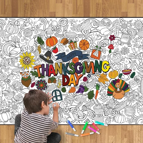 Miniatura 10 de Póster gigante para colorear – Hojas para colorear jumbo de primera calidad para niños y adultos con páginas gruesas resistentes a la suciedad, uso