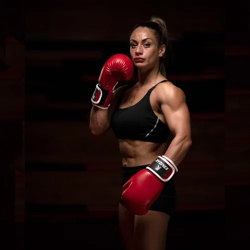 Miniatura 6 de Kruzak - Guantes de boxeo para hombres y mujeres, guantes de sparring y kickboxing, Muay Thai y MMA, 8-16 onzas