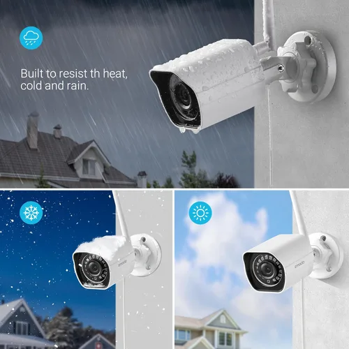 Miniatura 3 de Zmodo Cámara de seguridad inalámbrica para exteriores (paquete de 2), sistema de cámara de seguridad para el hogar Full HD de 1080p, funciona