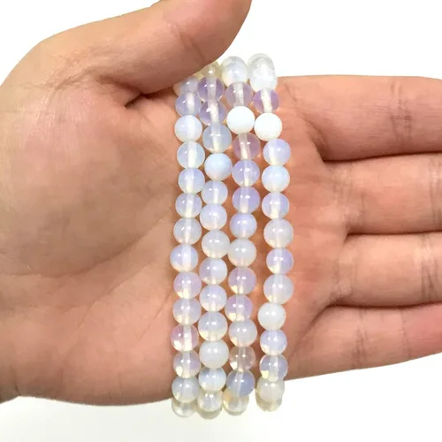 Miniatura 321 de Gem Avenue Handmade Round Bead Stretch Bracelet Unisex Natural Stone Beaded Jewelry for Men & Women, Elastic Wristband for Daily Wear