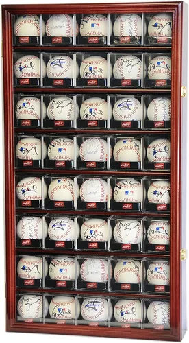 Miniatura 5 de Vitrina de 40 cubos acrílicos de béisbol (nogal)