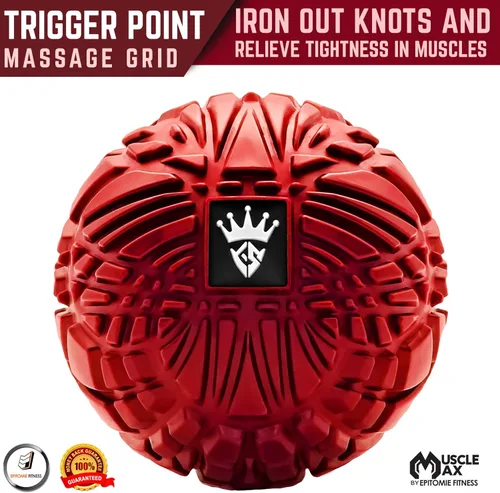 Miniatura 4 de Bola de Masaje Muscle Max - Bola de Terapia para Masaje de Puntos de Activación - Masajeador de Tejido Profundo para Liberación Miofascial - Bola