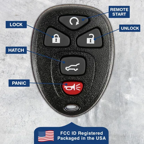 Miniatura 6 de KeylessOption Llavero de Reemplazo para 2007 2008 2009 2010 2011 2012 2013 2014 2015 2016 2017 Buick Cadillac Chevrolet Chevy GMC Saturn, Control