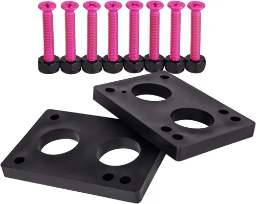 Cal 7 Almohadillas elevadoras de 1/4" y herrajes de 1.25" para monopatín