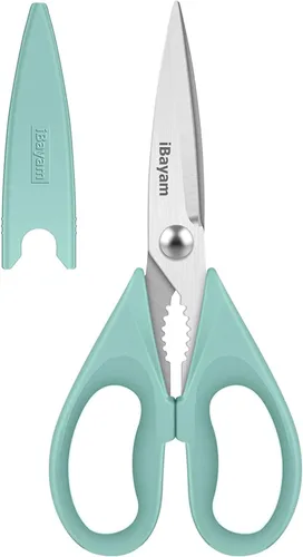 Miniatura 22 de iBayam Tijeras de cocina multiusos resistentes, juego de utensilios de cocina, utensilios de cocina de acero inoxidable, herramientas de utilidad