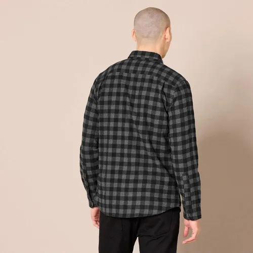 Miniatura 17 de Amazon Essentials Camisas de franela de manga larga para hombre, corte ajustado, a cuadros con botones