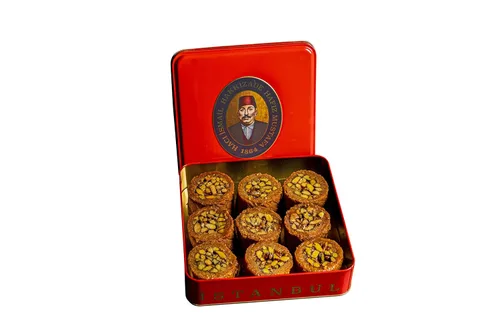 Miniatura 31 de Hafiz Mustafa 1864 Istanbul Baklava - Caja de pastelería - Bocadillos de postre de Baklava horneados hechos de hojas de masa filo fresca, pistacho