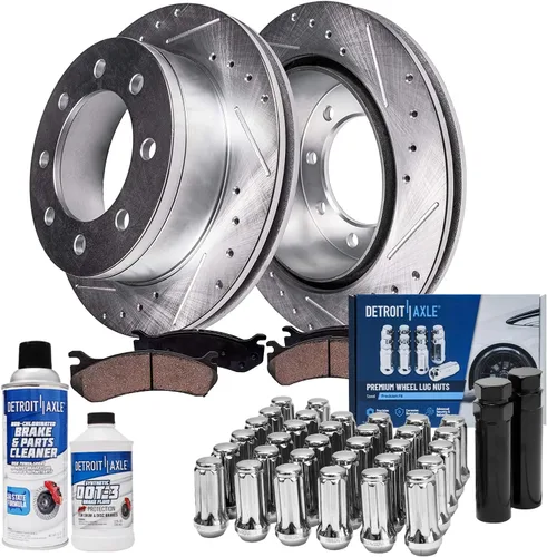 Miniatura 82 de Detroit Axle - Rotores de freno para Ford Mustang 2015, 2016, 2017, 2018, 2019, 2020, 2021, 2022, 2023, repuesto de rotores de freno de disco