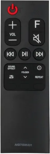Miniatura 2 de AKB75595331 Reemplazo de control remoto para barra de sonido LG Sistema de altavoces de barra de sonido DSNH5 S65S3-S S67T2-W SL4 SL4Y SL5R SL5Y