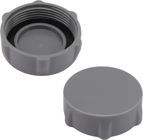 P01006 Tapa de válvula de drenaje para piscina sobre el suelo Bestway y Coleman, tapa de válvula de drenaje de piscina resistente, 2 unidades (gris)