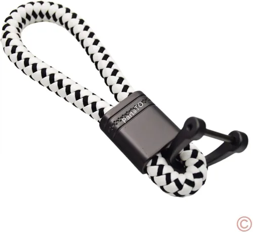 Miniatura 10 de Llavero con cuerda de diseño de tejido de bellota para automóvil, compatible con Porsche Maserati Mercedes BMW Cadillac Lexus Ford Toyota VW Honda