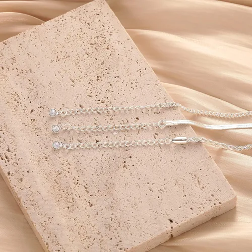 Miniatura 6 de Collar de espiga para mujer, delicado collar de oro, serpiente chapada en oro de 14 quilates, gargantilla de cadena de oro, collares simples