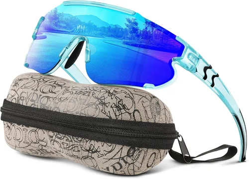 Miniatura 21 de Gafas de sol polarizadas de béisbol para niños: gafas de sol deportivas para niños y niñas de 3 a 12 años, lentes de sol para ciclismo y correr