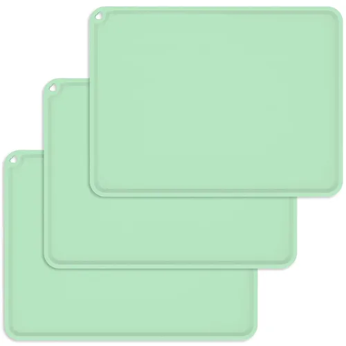 Manteles individuales de silicona para niños, manteles individuales de silicona antideslizantes para niños, manteles individuales portátiles para