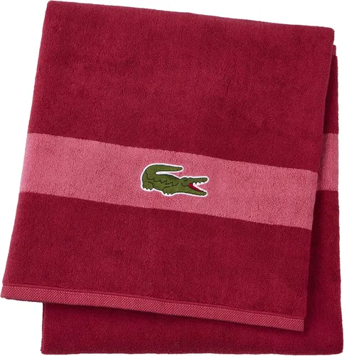 Miniatura 3 de Lacoste Logo Toalla de baño, 100% algodón, 650 GSM, 30"x52", Orangeade