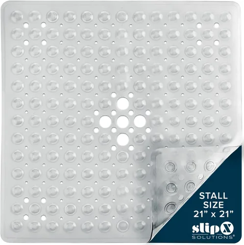 Miniatura 10 de SlipX Solutions - Alfombrilla cuadrada para ducha que proporciona una resistencia fiable a los deslizamientos