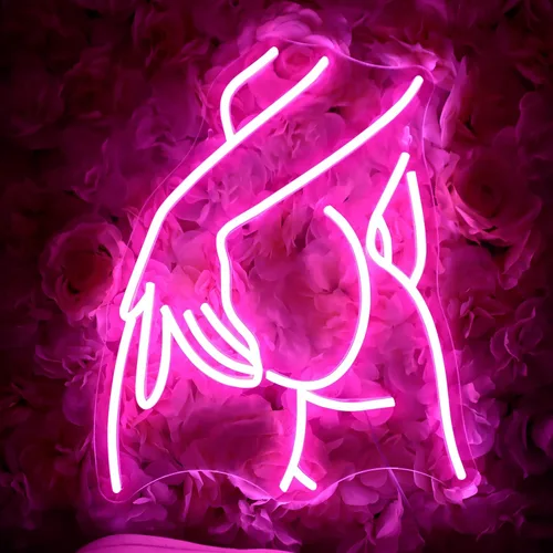 Miniatura 2 de Hermoso Letrero de Cuerpo de Damas en Neón, Luz de Cuerpo de Mujer en Neón, Letrero de Nalgas de Dama en Neón, Luz de Arte de Línea de Trasero Rosa
