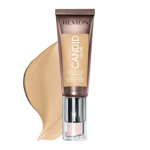 Miniatura 17 de Revlon PhotoReady Candid Glow - Base de maquillaje anticontaminación con vitamina E y aceite de haya, ingredientes anti-luz azul, sin parabenos, Moca