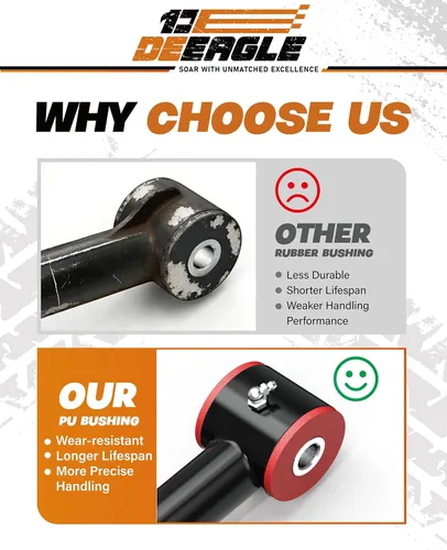 Miniatura 3 de DEEAGLE Brazos de control superiores F150 de 2-4 pulgadas, brazo de control delantero tubular para F150 2004-2020, UCA con rótula engrasable, brazo