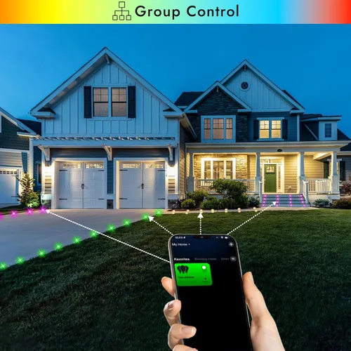 Miniatura 3 de Kit de luces LED para cubierta FVTLED, 10 piezas Φ1.22 WiFi Smart Phone Control de bajo voltaje empotrable RGBW para iluminación de cubierta Rgbw