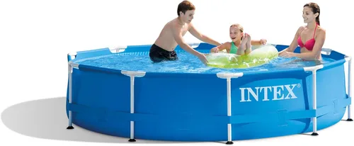 Miniatura 8 de Intex 28200EH - Piscina redonda de 10 pies x 30 pulgadas para 4 personas, marco de metal para exteriores, sobre el suelo, con fácil instalación