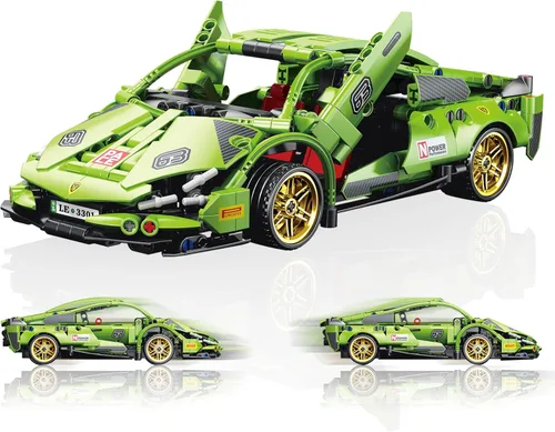 Miniatura 8 de Mini Speed Champions - Juego de construcción de automóviles de Pascua, paquete de 6 kits de autos deportivos de 64 a 76 piezas, fácil de construir