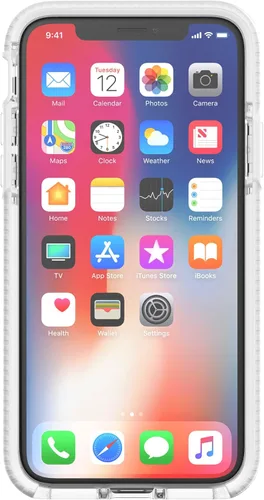 Miniatura 2 de Tech21 Evo Check - Funda delgada para iPhone X/XS, color blanco transparente, protección inalámbrica y resistente