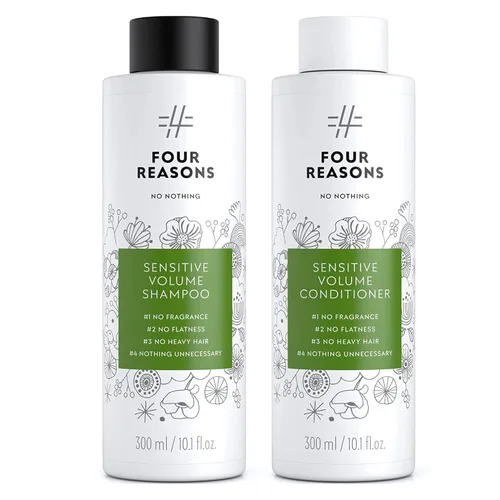 No nothing Champú y acondicionador de volumen sensible, hipoalergénico, sin perfume, champú y acondicionador voluminizador - Champú para cuero