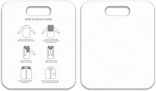Miniatura 9 de Zerodis Tabla plegable para camisas, tabla plegable para camisetas, tabla plegable de plástico, carpeta de lavandería, herramienta de almacenamiento