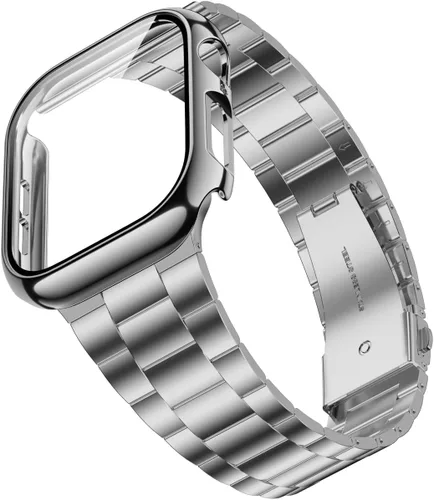 Miniatura 13 de Wolait Compatible con Apple Watch Band de 1.929 in 1.811 in 1.772 in 1.732 in 1.654 in 1.496 in 1.575 in 1.614 in, correas de acero inoxidable