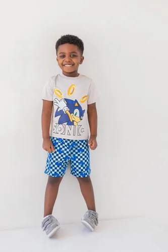 Miniatura 2 de SEGA Sonic the Hedgehog - Conjunto de camiseta y pantalones cortos