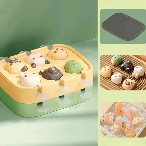 Miniatura 8 de Paquete de 2 moldes para paletas para niños, 6 piezas de silicona para hacer helados, moldes de helado congelados, accesorios de cocina, leche