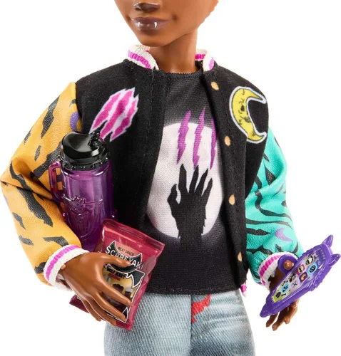 Miniatura 4 de Muñeca de Monster High, muñeca Clawdeen Wolf con bulldog gárgola mascota y accesorios temáticos