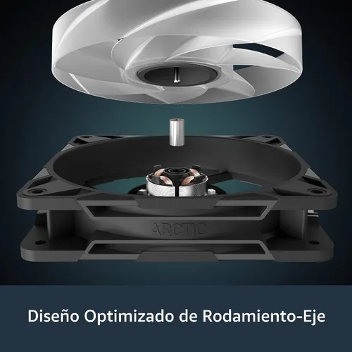 Miniatura 8 de ARCTIC P12 Pro A-RGB - Potente ventilador premium, ventilador PWM de 120 mm con divisor de cable Y, 600-3000 RPM, 0 RPM <5% PWM, RGB digital de 5V