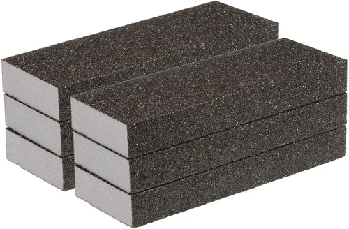 HARFINGTON Bloques de esponja de lijado grueso, bloque de lijado de espuma de grano 80-100 para pulir la cocina de metal de madera de yeso,