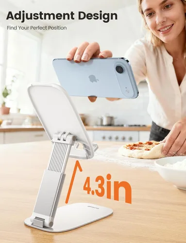 Miniatura 2 de Lamicall Soporte ultrafino para teléfono celular, regalos para el día del padre, hombres, papá, esposo de hija, hijo, esposa, soporte blanco