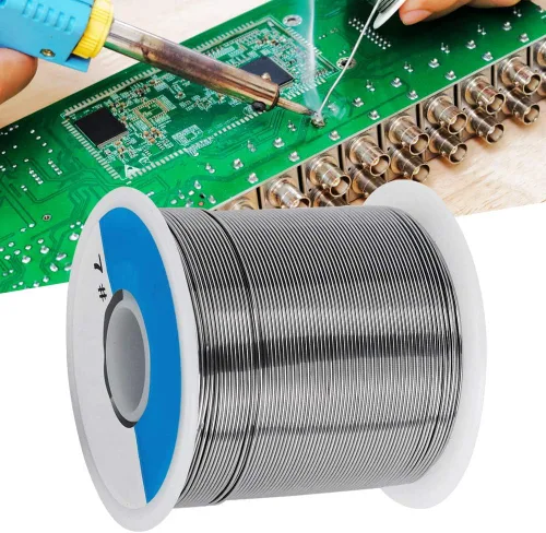 Miniatura 3 de 17.64 oz 0.031 in alambre de soldadura, 63/37 punto de fusión bajo brillante sin lavado de alambre de estaño, suministros de soldadura