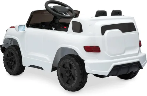 Miniatura 4 de Productos de la mejor elección, camioneta de paseo de 6 V para niños con control remoto para padres, 3 velocidades, luces LED, blanco