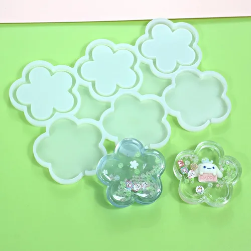 Miniatura 2 de mostsom Moldes de silicona para piruletas, moldes de silicona para piruletas de chocolate, con diseño de hojas, flores, dulces, sin palillos, 2