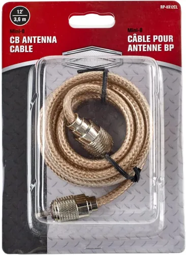 Miniatura 7 de RoadPro RP-8X12CL Clear 12' Antena CB con cable coaxial Mini-8