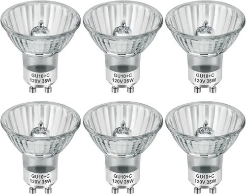 Miniatura 4 de SerBion Halogen Light Bulbs 2 Pin - Gu10 Bulb MR16 Shape, Long Lasting, 6 Packs (4, Watts)