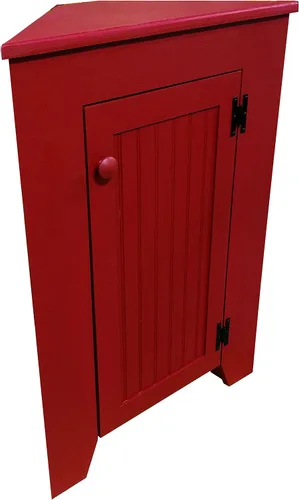 Miniatura 8 de Armario de esquina de madera maciza con puerta (salvia vieja)