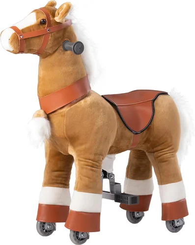 Juguetes para montar a caballo, juguetes para niños de 3 a 5 años de edad, juguetes de animales de peluche de primera calidad, caballos que caminan