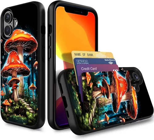 Miniatura 42 de Funda para iPhone Air, funda tipo cartera con ranura para tarjeta oculta, a prueba de golpes, TPU y PC, funda protectora de doble capa para iPhone