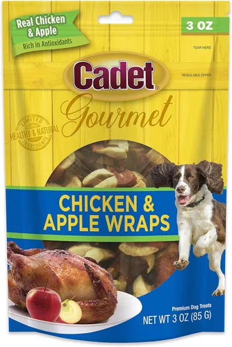 Miniatura 13 de Cadet Envolturas Gourmet de Batata y Pollo Masticables de Ingredientes Limitados para Perros, Golosinas de Entrenamiento Saludables y Naturales