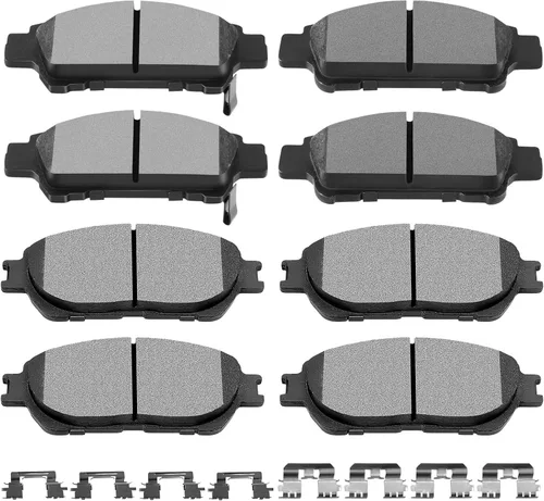 Miniatura 24 de SCITOO D1107 D1456 Juegos de pastillas de freno cerámicas delanteras y semimetálicas traseras compatibles con AUDI A3 09-13, AUDI A3 QUATTRO 09-10