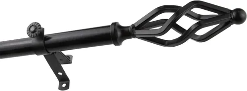 Miniatura 3 de Rod Desyne Juego de barra de cortina individual marquesa Negro